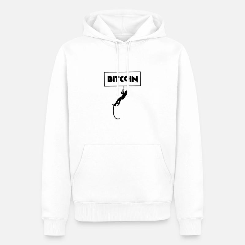 Bitcoiner - Männer Premium Bio Hoodie - Weiß