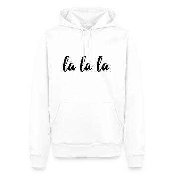 lalala Song Text Lied Shirt Geschenk - Männer Premium Bio Hoodie - Weiß - Vorne - Nico (187cm)