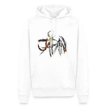 Japan - Men’s Premium Organic Hoodie - white - Front - Nico (187cm)