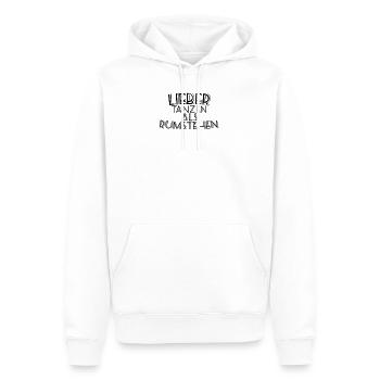 Tänzerin - Männer Premium Bio Hoodie - Weiß - Vorne - Nico (187cm)