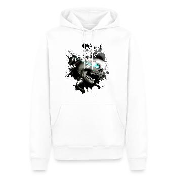 Halloween Gothique Skull Tête de mort Design - Sweat à capuche Premium bio Homme - blanc - Devant - Nico (187cm)