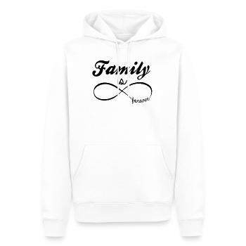Family is forever Familien Spruch - Männer Premium Bio Hoodie - Weiß - Vorne - Nico (187cm)