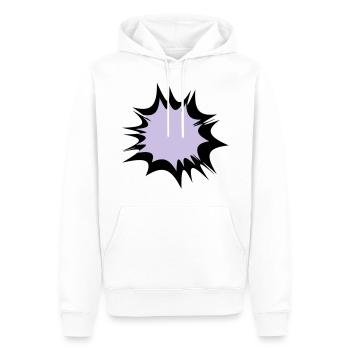 Comic speech bubble explosion - Men’s Premium Organic Hoodie - white - Front - Nico (187cm)