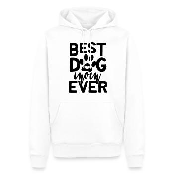 best dog mom ever Gift - Männer Premium Bio Hoodie - Weiß - Vorne - Nico (187cm)
