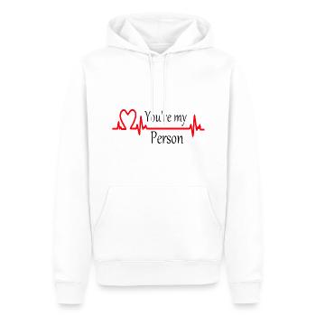 You're my Person - Männer Premium Bio Hoodie - Weiß - Vorne - Nico (187cm)