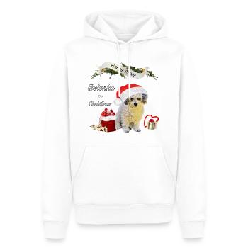 Bolonka Happy Xmas Shirt - Männer Premium Bio Hoodie - Weiß - Vorne - Nico (187cm)