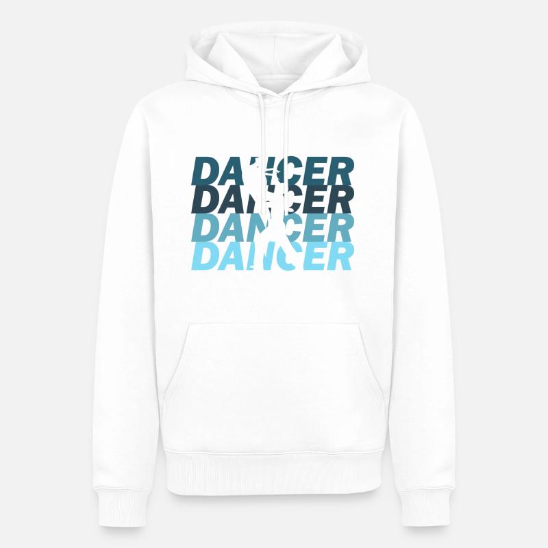 Danseur Danseur Danseur - Sweat à capuche Premium bio Homme - blanc