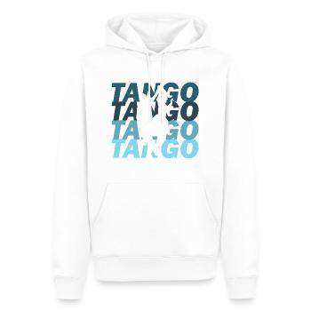 tango - Men’s Premium Organic Hoodie - white - Front - Nico (187cm)