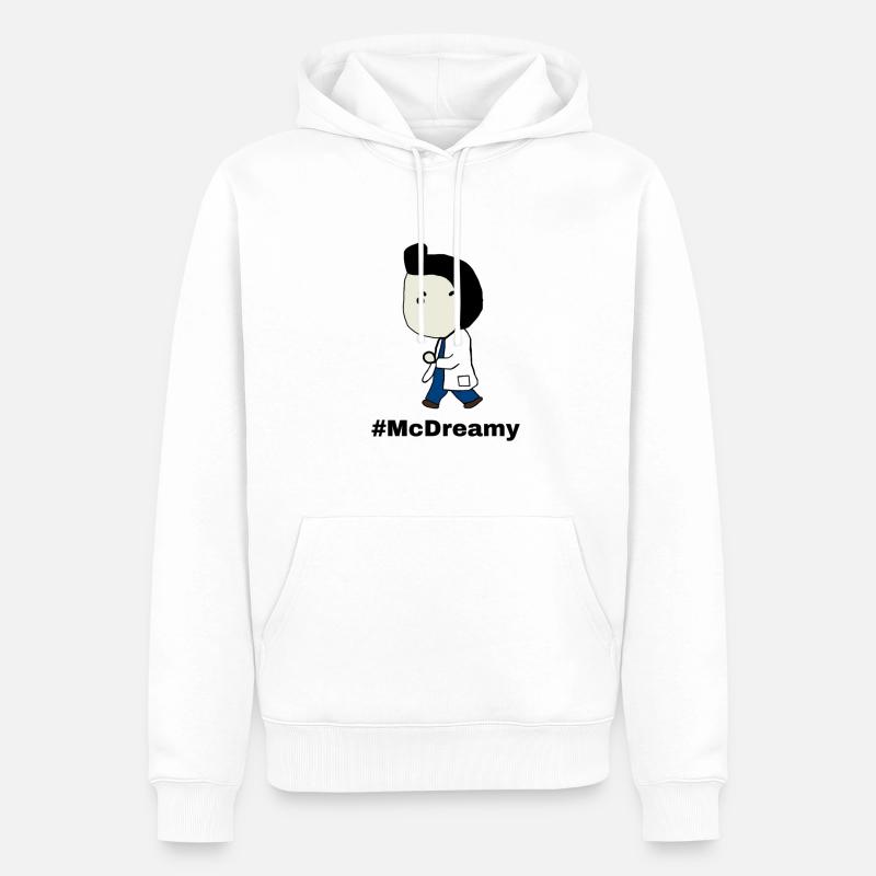 Gray's Anatomy - #McDreamy - Sweat à capuche Premium bio Homme - blanc
