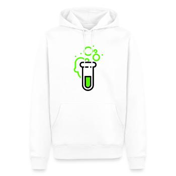Trank mit grüner Säure - Männer Premium Bio Hoodie - Weiß - Vorne - Nico (187cm)