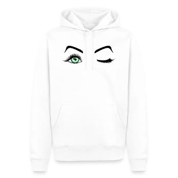 Beauté yeux cils - Sweat à capuche Premium bio Homme - blanc - Devant - Nico (187cm)