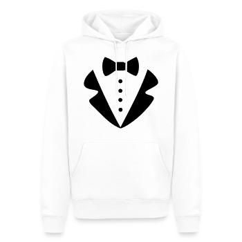 Karneval Kostüm Fasching Mann Anzug Fliege Jacket - Männer Premium Bio Hoodie - Weiß - Vorne - Nico (187cm)