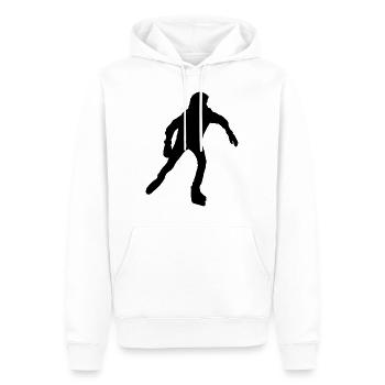 Patin à glace - Sweat à capuche Premium bio Homme - blanc - Devant - Nico (187cm)