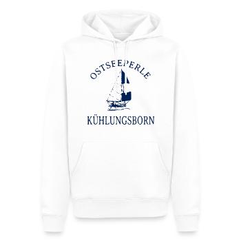 Voilier Ostseeperle Kühlungsborn - Sweat à capuche Premium bio Homme - blanc - Devant - Nico (187cm)