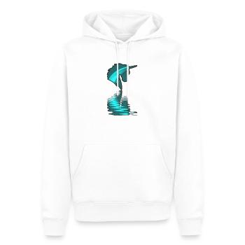 Einhorn Rainbow Regenbogen Spiegelnd - Männer Premium Bio Hoodie - Weiß - Vorne - Nico (187cm)