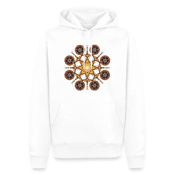 Fireballs - Männer Premium Bio Hoodie - Weiß - Vorne - Nico (187cm)