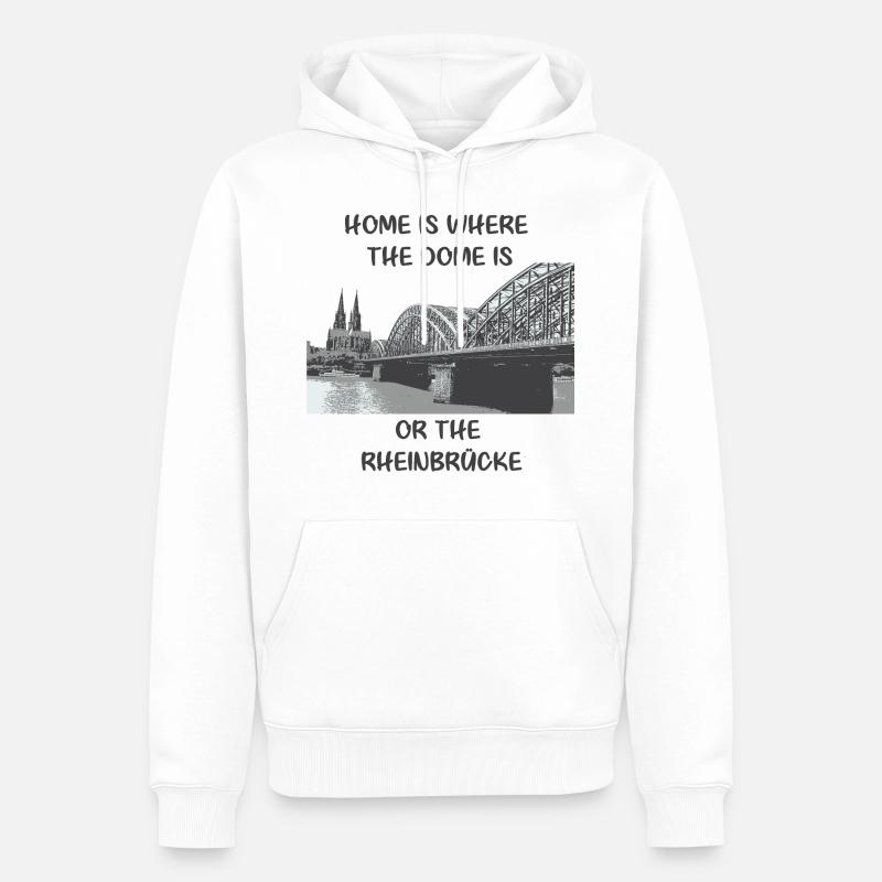 köln - Männer Premium Bio Hoodie - Weiß