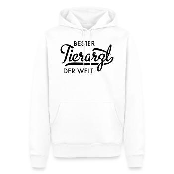 tierarzt - Männer Premium Bio Hoodie - Weiß - Vorne - Nico (187cm)