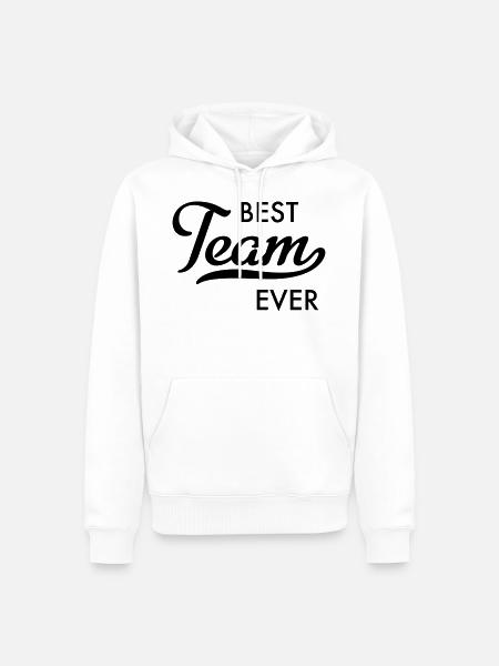 Best team - Men’s Premium Organic Hoodie - white