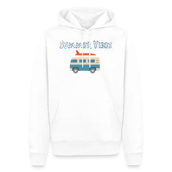 bus summer vibes - Männer Premium Bio Hoodie - Weiß - Vorne - Nico (187cm)