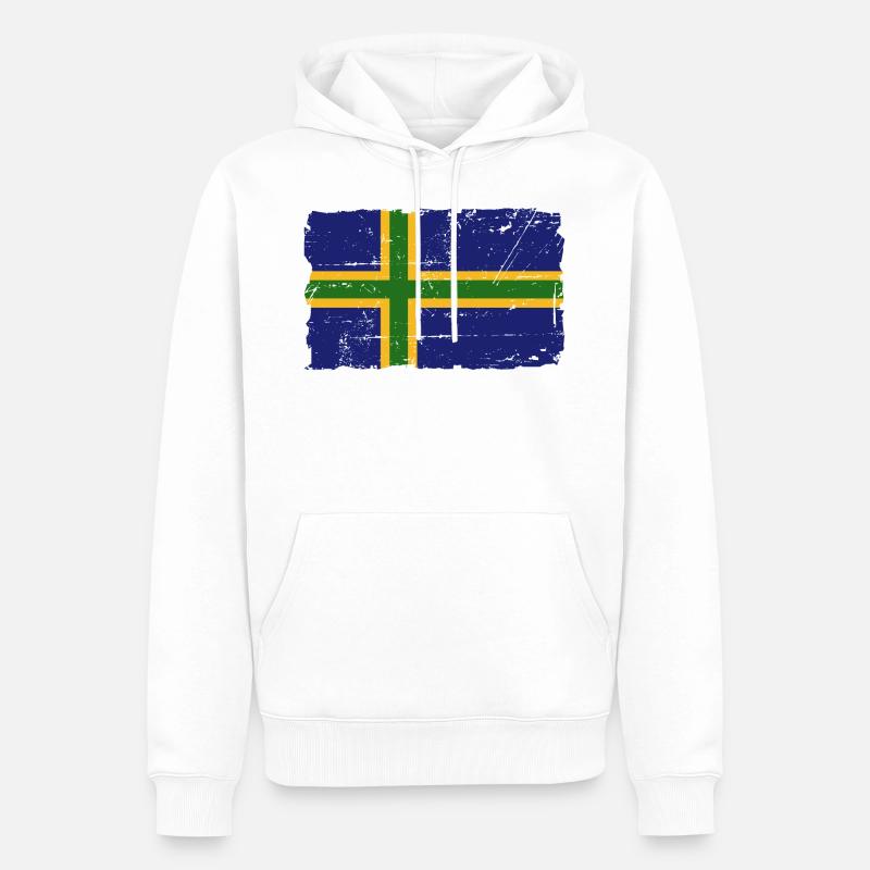 Vendsyssel - Nordjylland - Danemark - Sweat à capuche Premium bio Homme - blanc