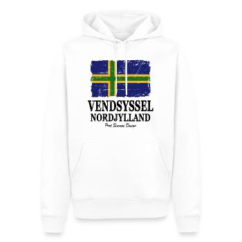 Vendsyssel - Nordjylland - Danmark - Men’s Premium Organic Hoodie - white - Front - Nico (187cm)