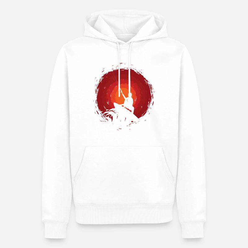 Kite Kitesurf Kiteboarding Kiting Surf - Männer Premium Bio Hoodie - Weiß