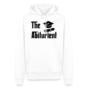 THE ABITURIENT - ABITUR 2026 - ABI 26 - Männer Premium Bio Hoodie - Weiß - Vorne - Nico (187cm)