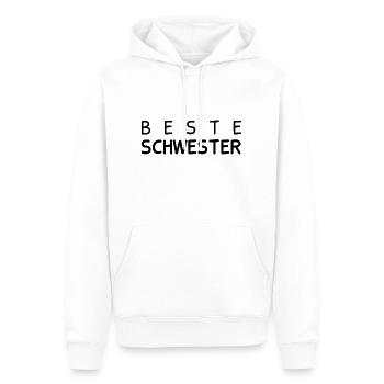 Beste Schwester - Männer Premium Bio Hoodie - Weiß - Vorne - Nico (187cm)