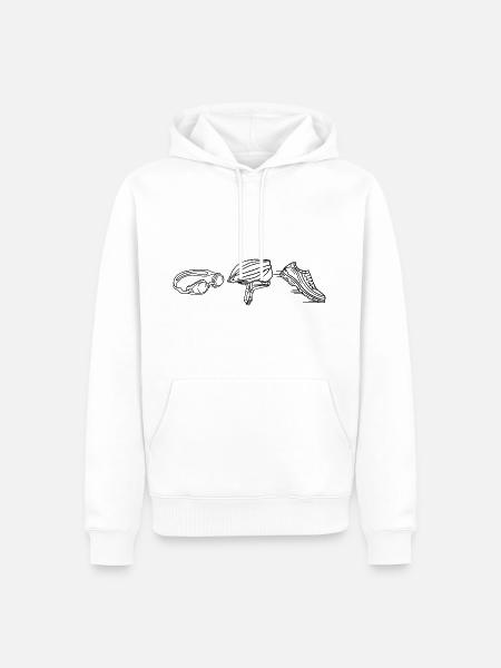 Triathlon Equipment - Men’s Premium Organic Hoodie - white