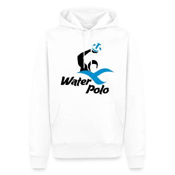 waterpolo - Männer Premium Bio Hoodie - Weiß - Vorne - Nico (187cm)
