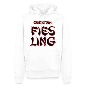 Fies Ling - Männer Premium Bio Hoodie - Weiß - Vorne - Nico (187cm)