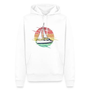 Segelboot - Männer Premium Bio Hoodie - Weiß - Vorne - Nico (187cm)