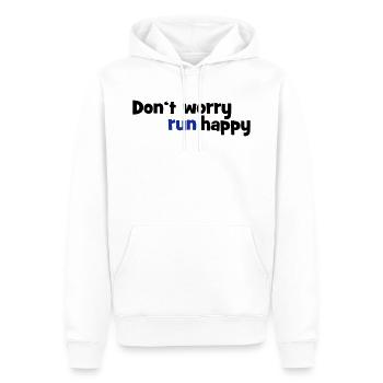 to run - Men’s Premium Organic Hoodie - white - Front - Nico (187cm)