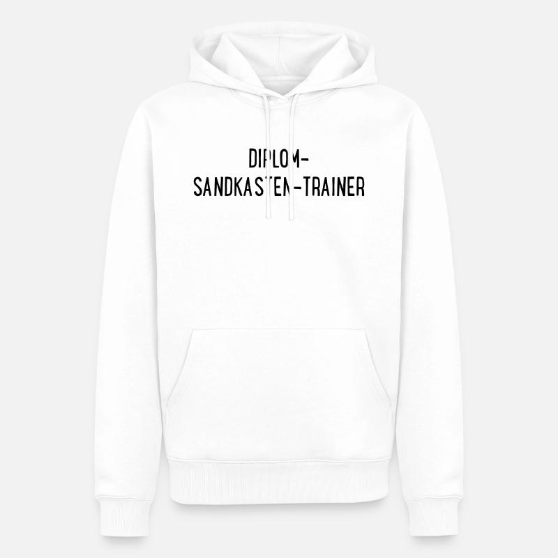 Reitlehrer - Männer Premium Bio Hoodie - Weiß