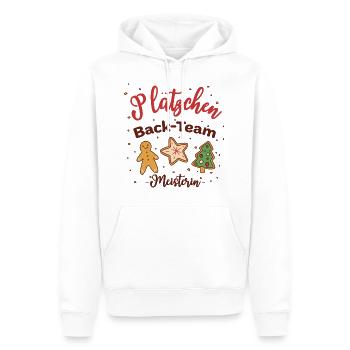 Plätzchen Backteam Meisterin Weihnachten Kekse - Männer Premium Bio Hoodie - Weiß - Vorne - Nico (187cm)