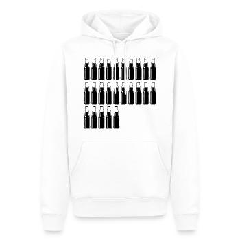 25 Bierflaschen - Bier - 25 Jahre - 25. Geburtstag - Männer Premium Bio Hoodie - Weiß - Vorne - Nico (187cm)