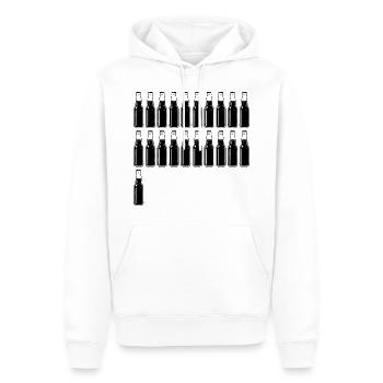 21 Bierflaschen - Bier - 21 Jahre - 21. Geburtstag - Männer Premium Bio Hoodie - Weiß - Vorne - Nico (187cm)