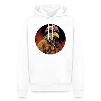 Adler Fire Brigade - Men’s Premium Organic Hoodie - white - Front - Nico (187cm)