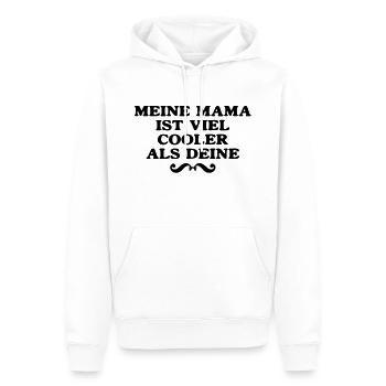 ma mère est plus cool que le vôtre - Sweat à capuche Premium bio Homme - blanc - Devant - Nico (187cm)