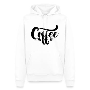 Coffee - Männer Premium Bio Hoodie - Weiß - Vorne - Nico (187cm)