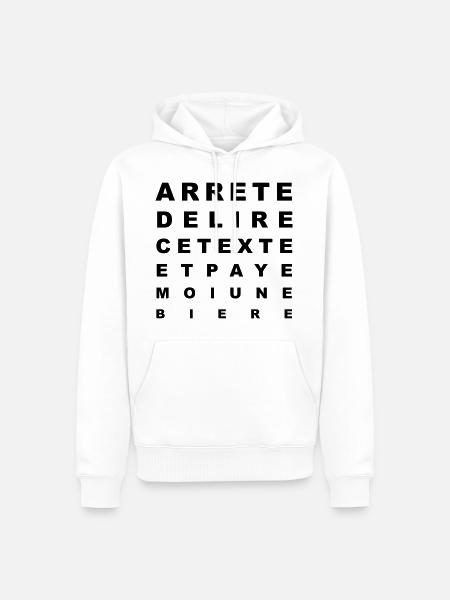 Paye moi une bière - Sweat à capuche Premium bio Homme -
