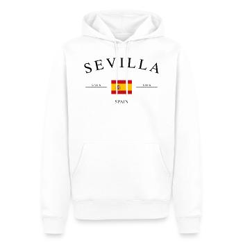 Sevilla – Urlaub Souvenir & Geschenk - Männer Premium Bio Hoodie - Weiß - Vorne - Nico (187cm)