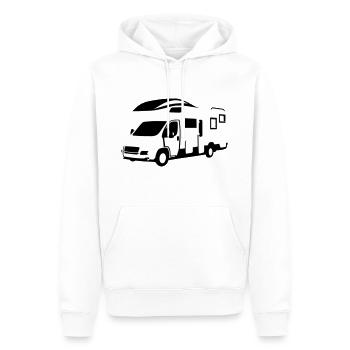 Wohnmobil, Camper - Männer Premium Bio Hoodie - Weiß - Vorne - Nico (187cm)