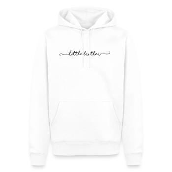 little brother schnoerkel - Männer Premium Bio Hoodie - Weiß - Vorne - Nico (187cm)