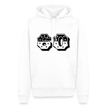 Number 60 - 60th birthday - 60s retro - Men’s Premium Organic Hoodie - white - Front - Nico (187cm)
