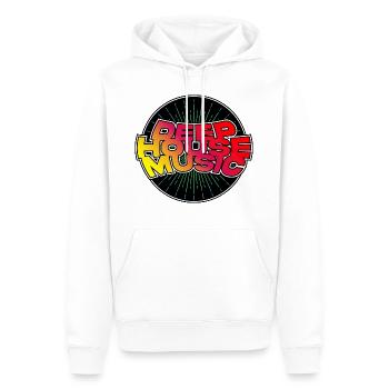 Deep House Music | Uplifting Epic Anthems - Men’s Premium Organic Hoodie - white - Front - Nico (187cm)