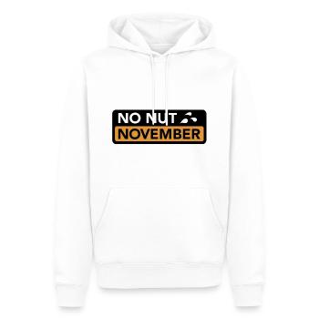 No Nut November - Männer Premium Bio Hoodie - Weiß - Vorne - Nico (187cm)