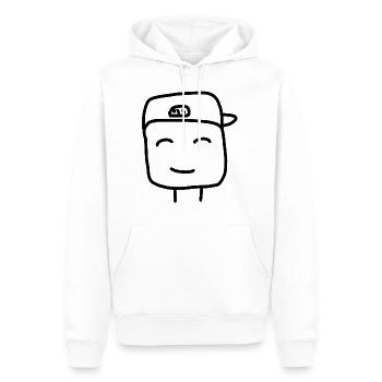 ComicBoy - Männer Premium Bio Hoodie - Weiß - Vorne - Nico (187cm)