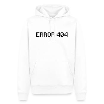 Error 404 - Men’s Premium Organic Hoodie - white - Front - Nico (187cm)